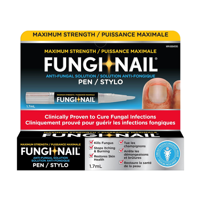 Fungi-Nail - Anti-Fungal Solution Pen, Maximum Strength | 1.7 mL
