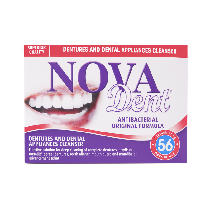 Nova Dent - Original Formula Dentures & Dental Appliances Cleanser | 56 Days