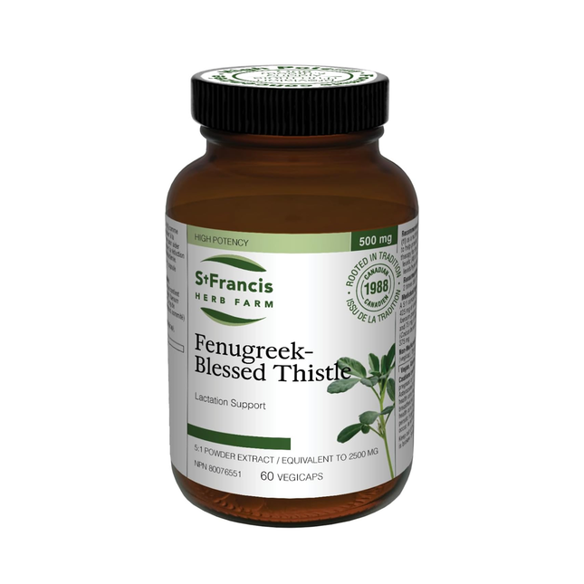 St. Francis - Fenugreek-Blessed Thistle Capsules | 60 Capsules