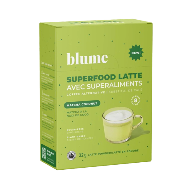 Blume - Superfood Latte, Matcha Coconut | 8 Packets