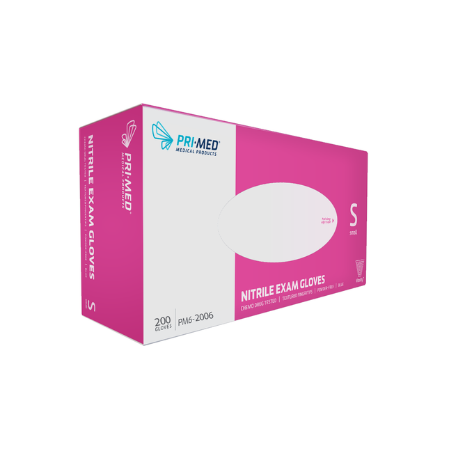 PRIMED - Gants violets en nitrile - Petit | 200 gants