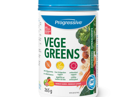 Progressive - Vege Greens Superfoods, Mango Guava | 265 g