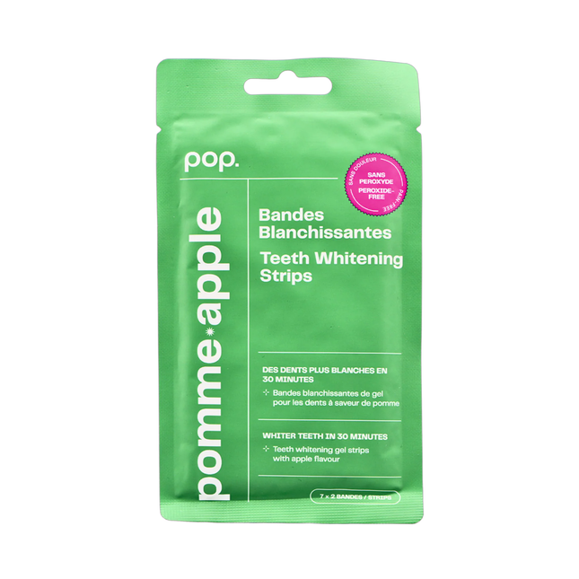 pop - Teeth Whitening Strips, Apple | 7 x 2 Strips