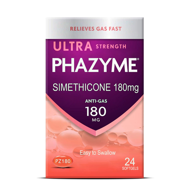 Phazyme - Ultra-Strength Fast Relief of Gas Pain Softgels | 24 Softgels
