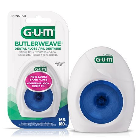 GUM - Butlerweave Dental Floss - Waxed | 165 M