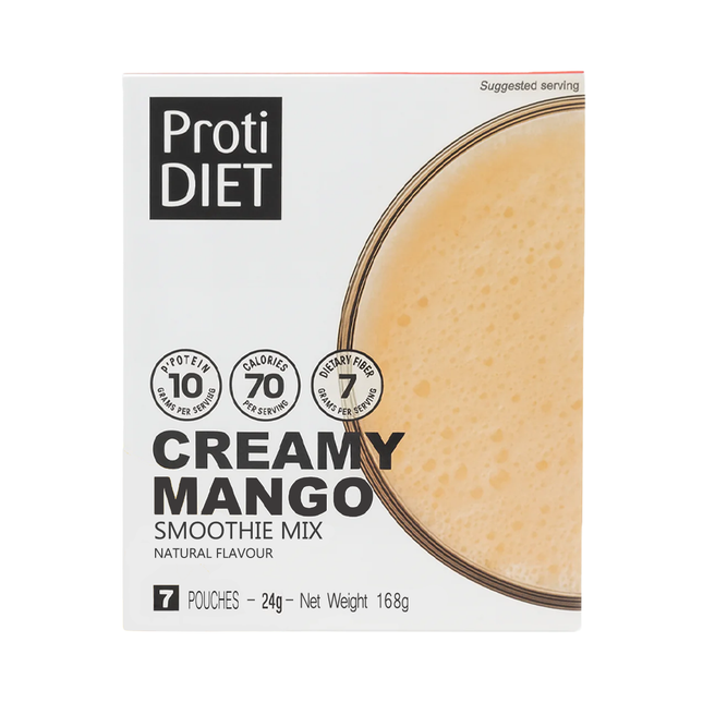 ProtiDiet - Creamy Mango Smoothie Mix | 7 x 24 g