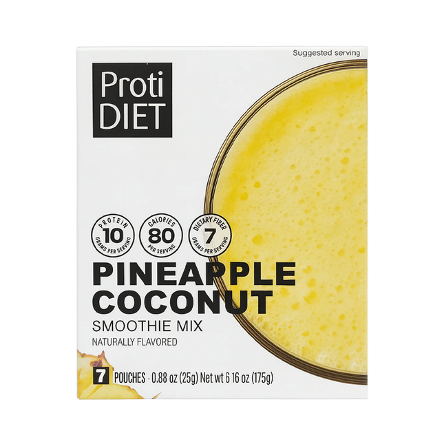 ProtiDiet - Pineapple Coconut Smoothie Mix | 7 x 25 g