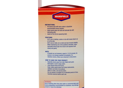 Mansfield - Lavement rectal 5-6 oz | 1 unité