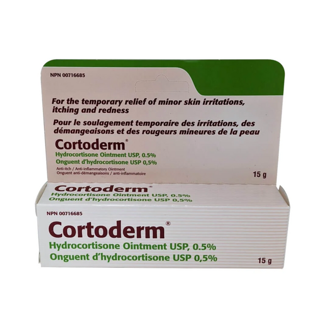 Cortoderm - Pommade à l'hydrocortisone USP 0,5 % | 15g