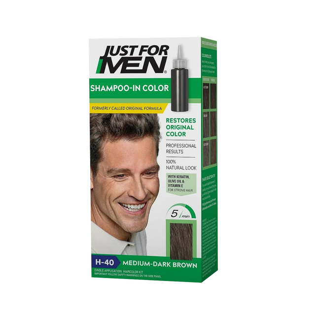 Just For Men - Shampoing colorant - H40 Châtain moyen foncé