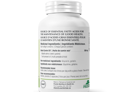 Provita - Nigella Black Cumin Oil | 60 Softgels