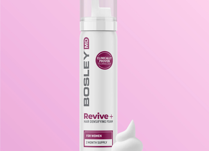 Bosley - Revive+ Mousse densifiante pour femmes | 2 mois d'approvisionnement - 60 g