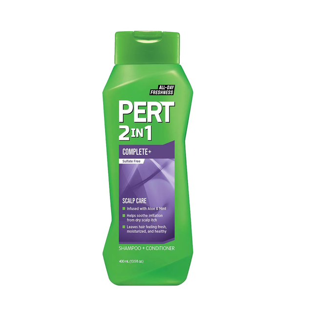 Pert - Shampooing + revitalisant 2IN1 Complete+ pour le soin du cuir chevelu | 400 ml