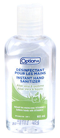 Option+ Instant Hand Sanitizer - Aloe Vera & Apple | 60 mL