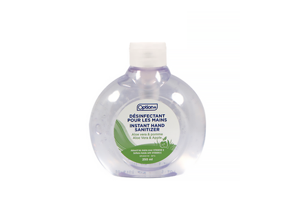 Désinfectant instantané pour les mains Option+ - Parfum d'aloès et de pomme | 250 ml
