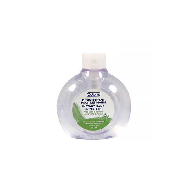 Désinfectant instantané pour les mains Option+ - Parfum d'aloès et de pomme | 250 ml