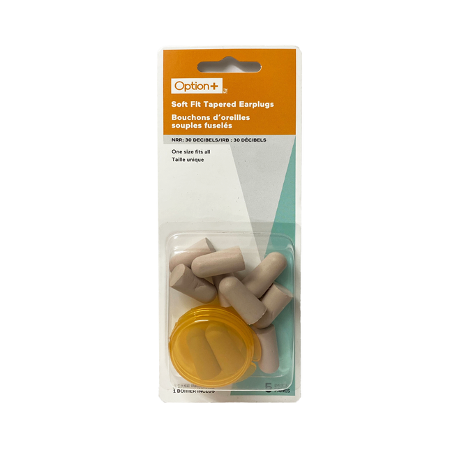 Bouchons d'oreilles coniques Soft Fit Option+ | 5 paires