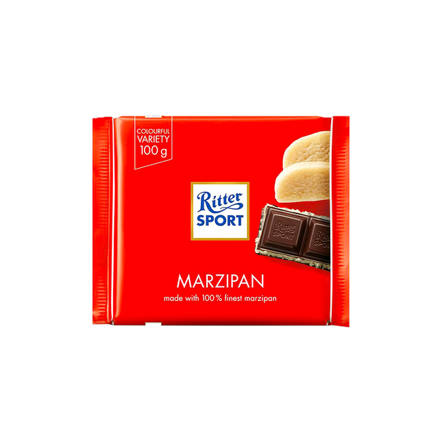 Ritter Sport - Dark Chocolate Bar with Marzipan | 100 g
