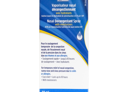 Option+ Spray décongestionnant nasal avec hydratants | 30 ml