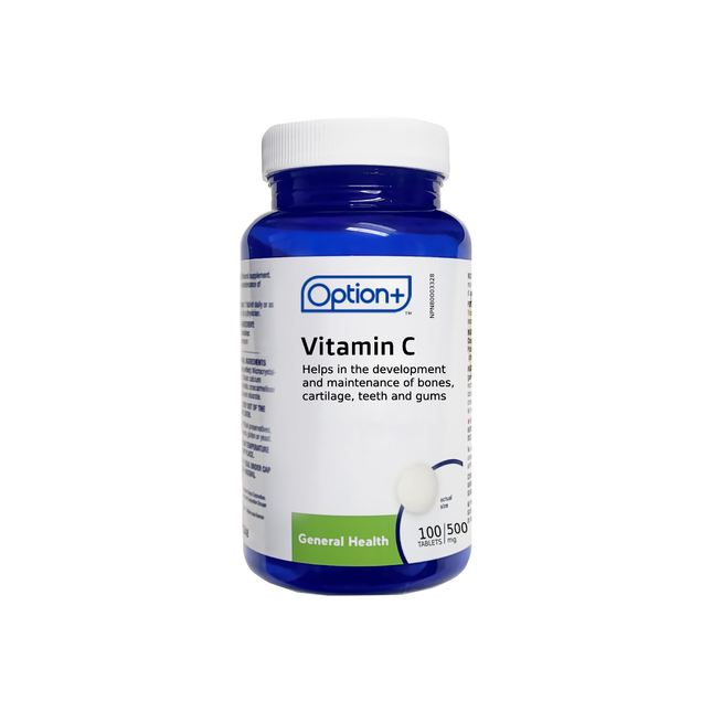 Option+ Vitamin C 500mg | 120 Tablets
