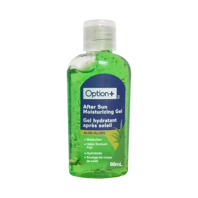 Option+ Gel hydratant après soleil à l'aloès | 60 ml
