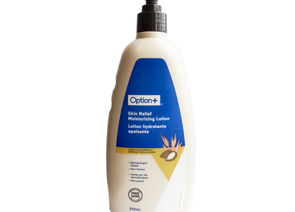 Option+ Lotion hydratante apaisante pour la peau | 532 ml