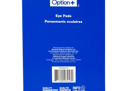 Option+ Coussinets pour les yeux ovales 8 cm x 6 cm | 6 coussinets