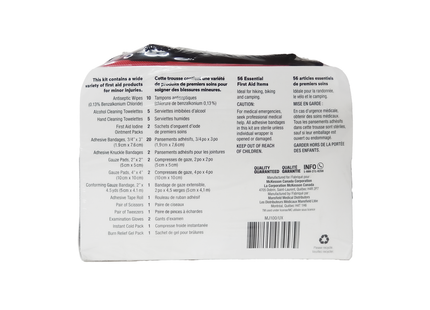 Trousse de premiers soins récréative Option+ | 56 articles