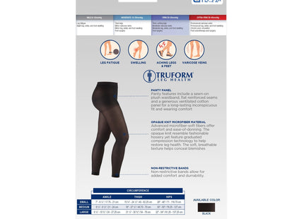 TRUFORM - Leggings Opaque Black | 20-30 Mmhg