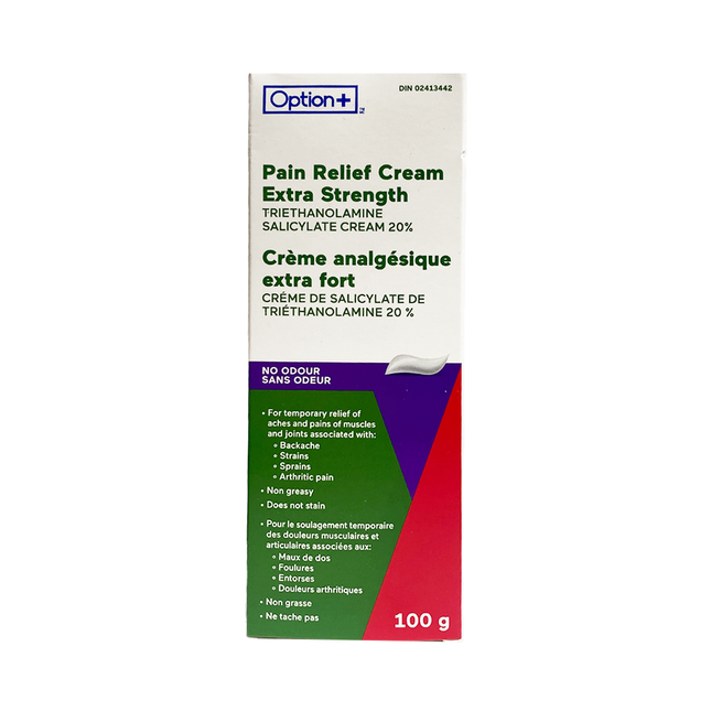 Option+ Pain Relief Cream, Extra Strenght | 100 g