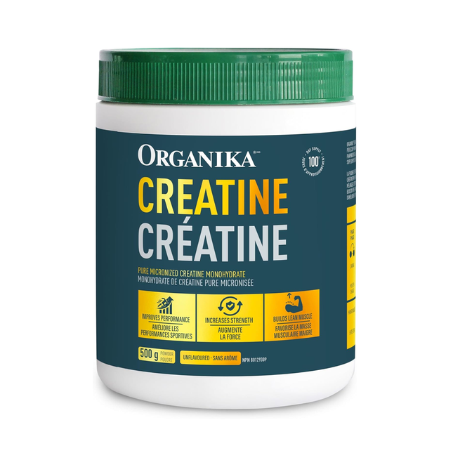 Organika - Pure Micronized Creatine Monohydrate, Unflavoured | 500 g