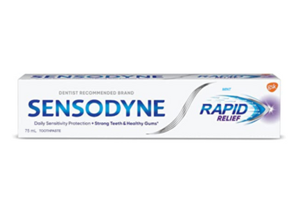 Sensodyne - Dentifrice à soulagement rapide - pour dents sensibles | 75 ml