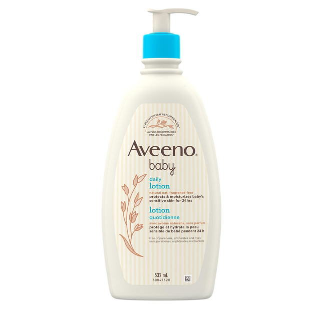 Aveeno - Lotion quotidienne pour bébé sans parfum - Avoine naturelle | 532 ml