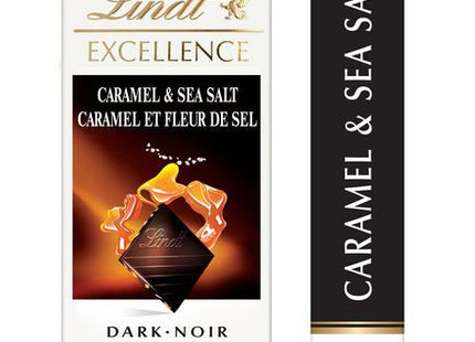 Lindt Excellence Caramel & Sea Salt Dark Chocolate Bar | 100 g