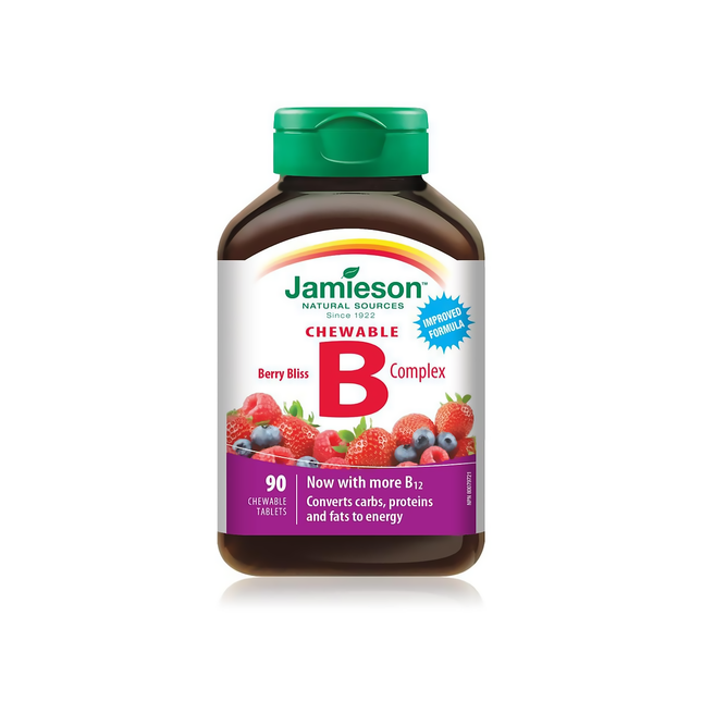 Jamieson - Chewable B Complex - Berry Bliss | 90 Chewable Tablets