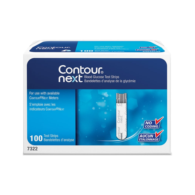 Contour Next - Bandelettes de test de glycémie | 100 unités
