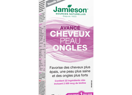 Jamieson - Ongles avancés pour la peau et les cheveux | 45 caplets