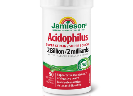 Jamieson - Acidophilus Super Strain 2 milliards | 90 Gélules Végétariennes