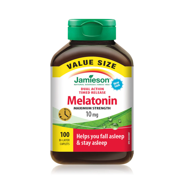 Jamieson - Mélatonine double action 10 MG | 100 comprimés
