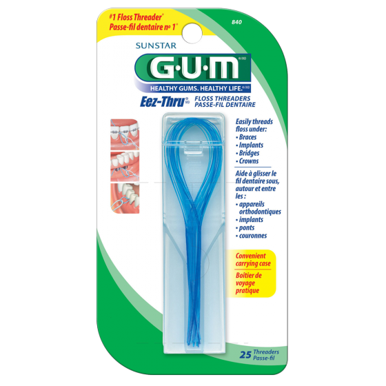 GUM - Eez-Thru - Floss Threaders | 25 Pack