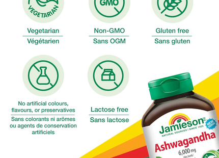 Jamieson - Ashwagandha | 60 gélules
