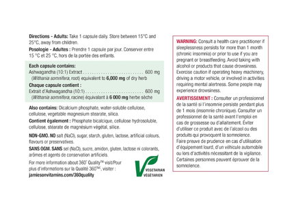 Jamieson - Ashwagandha | 60 gélules