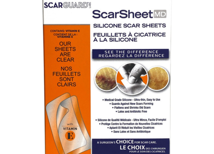ScarGuard - ScarSheet, Feuilles de protection en silicone pour cicatrices | 21 Feuilles de protection pour cicatrices