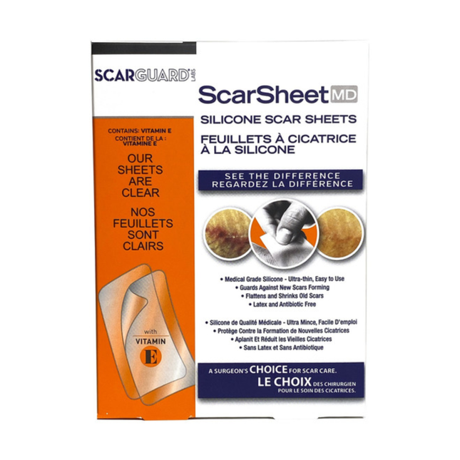 ScarGuard - ScarSheet, Feuilles de protection en silicone pour cicatrices | 21 Feuilles de protection pour cicatrices