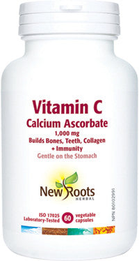 New Roots Vitamin C Calcium Ascorbate - 1000 mg | 60 Vegetable Capsules*