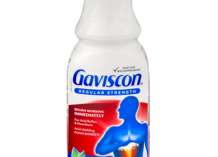 Gaviscon - Menthe glacée apaisante liquide à force régulière | 340 ml