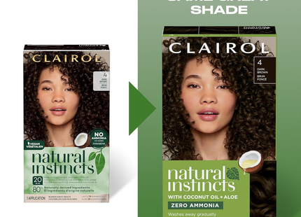 Clairol - Coloration semi-permanente Natural Instincts - 4BZ Brun bronze foncé | 1 candidature
