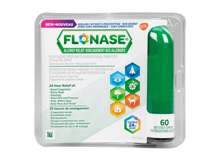 Flonase - Spray nasal pour soulager les allergies | 60 pulvérisations dosées