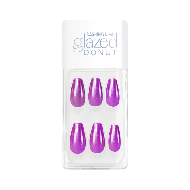 Dashing Diva - Glazed Donut Nails - Violet Glaze PO560 | 30 Nails