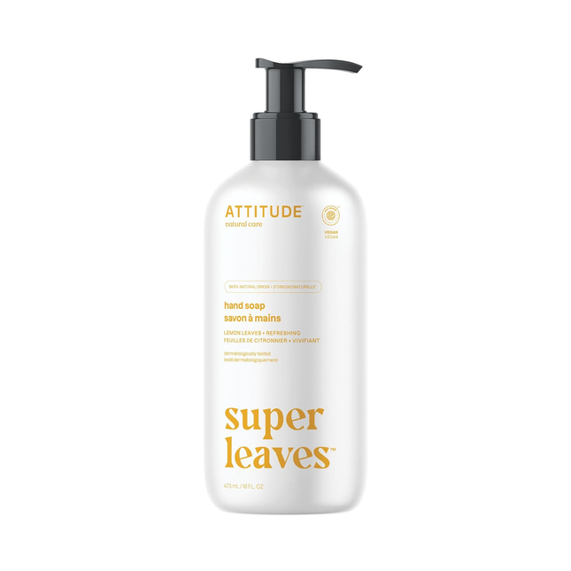Attitude - Liquid Hand Soap, Lemon Leaves | 473 mL